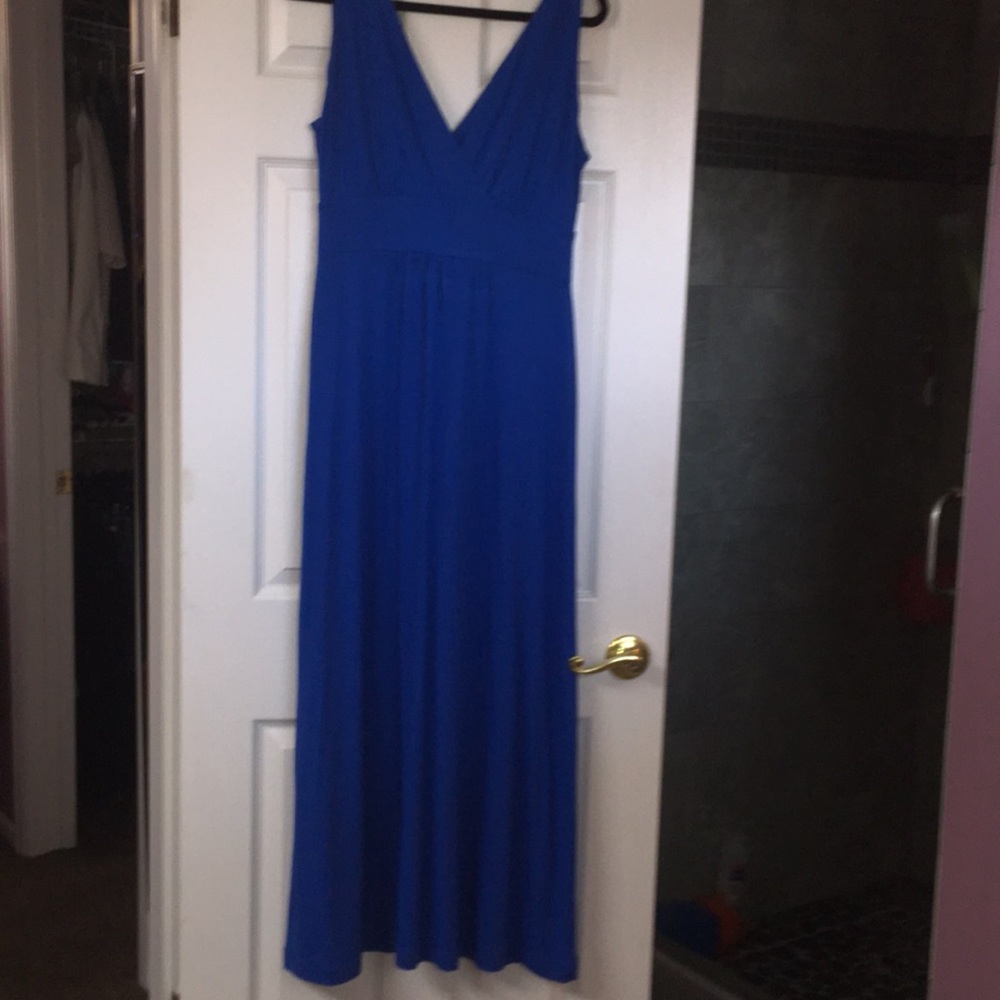 Royal blue maxi dress